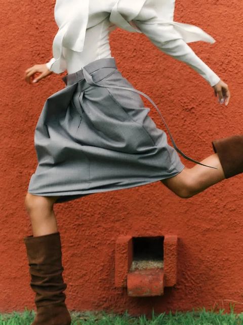 Alohas botki zamszowe Kalila damskie kolor brązowy na szpilce S101173-02