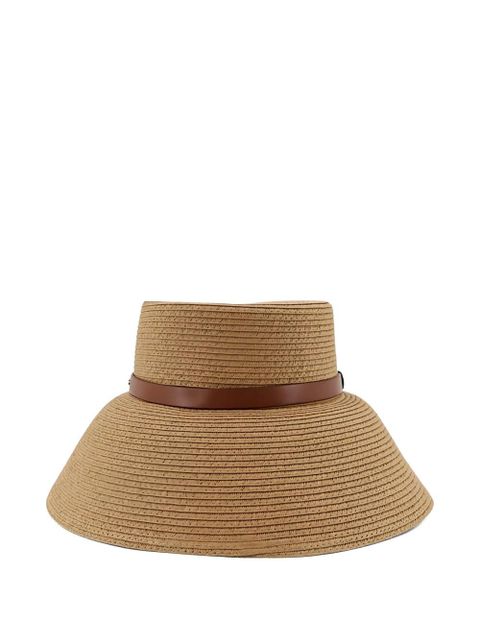 Max Mara logo-detail bucket hat - Neutrals