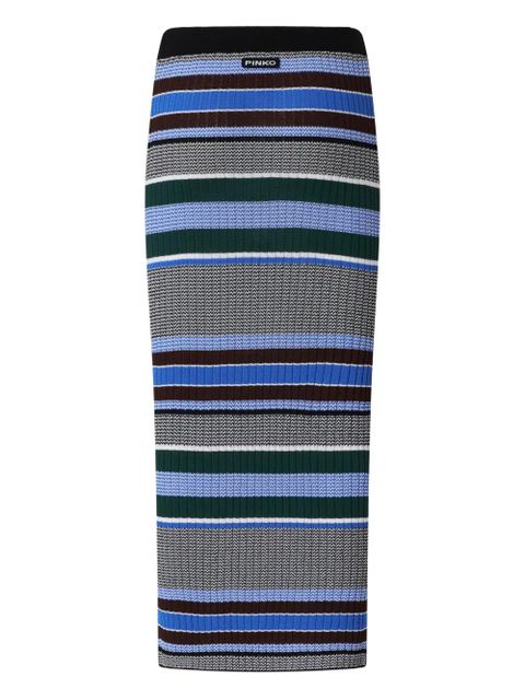 PINKO striped knitted skirt - Grey - zdjęcie produktu nr 2