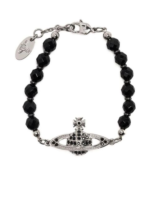 Vivienne Westwood Orb-embellished chain bracelet - Black - zdjęcie produktu nr 1