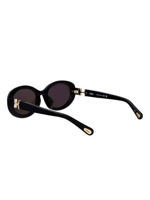 Chloé Eyewear Marcie oval sunglasses - Black