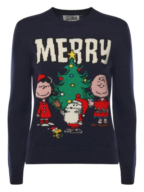 MC2 Saint Barth Heron christmas-graphic sweater - Blue - zdjęcie produktu nr 1