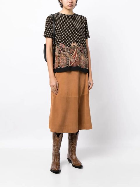 ETRO paisley-print silk blouse - Multicolour