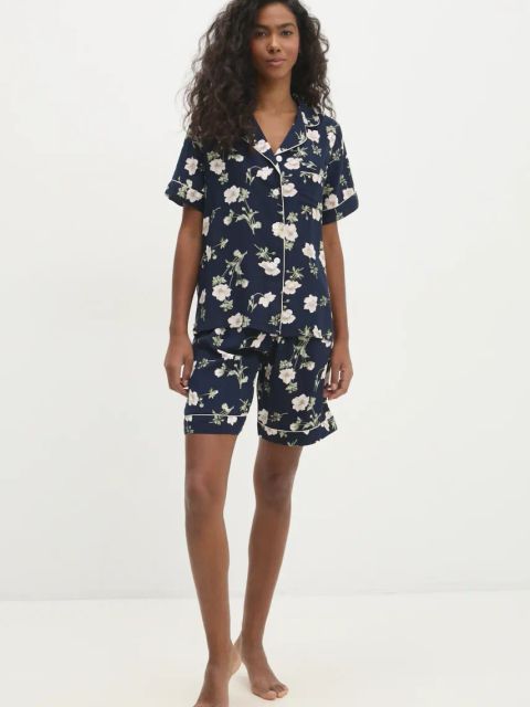 Answear.LAB piżama damska kolor granatowy