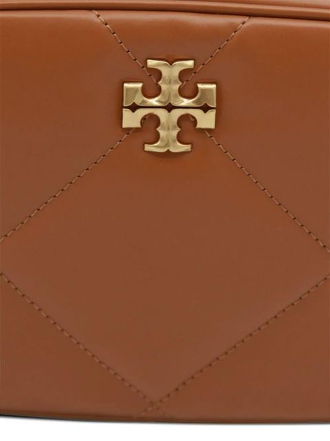 Tory Burch quilted-pattern chain-strap mini bag - Brown