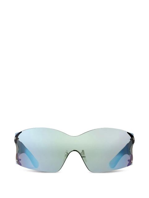 GANNI mirrored-lenses sunglasses - Blue - zdjęcie produktu nr 1