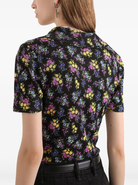 Dolce & Gabbana floral short-sleeve T-shirt - Black