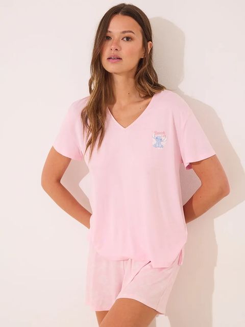 women'secret komplet piżamowy 2-pack damska kolor różowy 4752524 - zdjęcie produktu nr 1