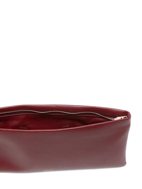 TOM FORD Aura ring leather clutch - Red