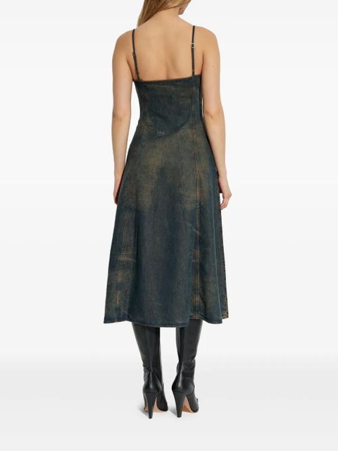 Diesel De-Beld-S V-neck denim dress - Blue