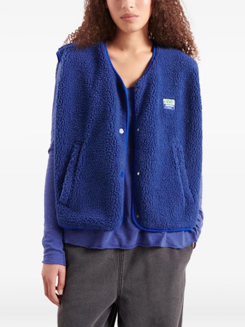 American Vintage patch sleeveless jacket - Blue