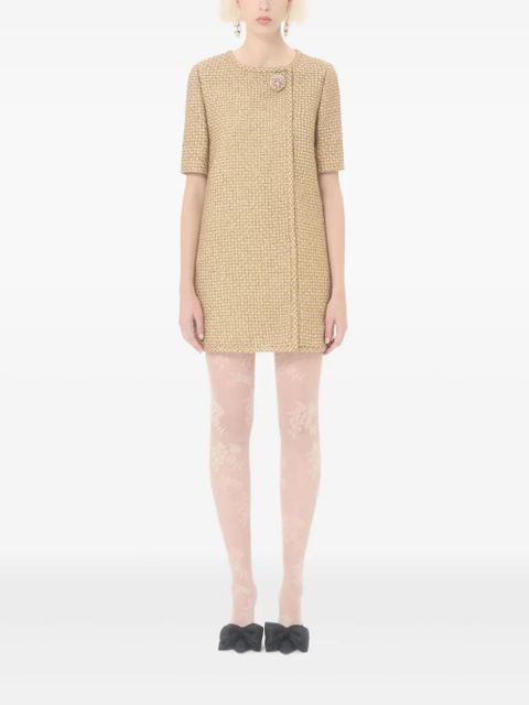Valentino Garavani lurex tweed mini dress - Neutrals - zdjęcie produktu nr 2