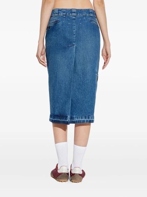 Maison Margiela welt-pocket denim skirt - Blue