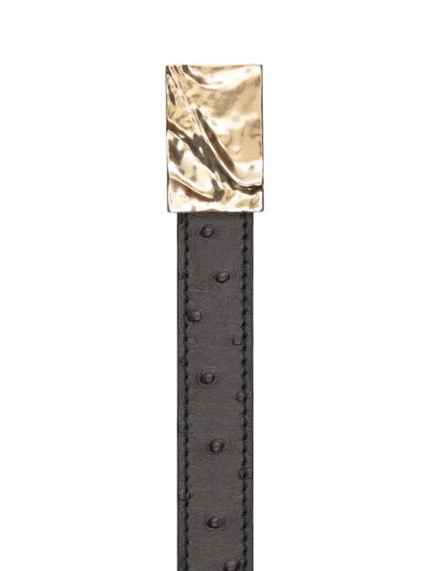 LouLou de Saison Ceylon textured embossed belt - Black - zdjęcie produktu nr 2