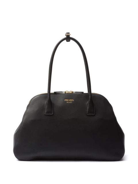 Prada large leather tote bag - Black - zdjęcie produktu nr 1