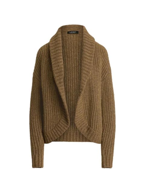 Lauren Ralph Lauren shawl-collar knitted cardigan - Brown - zdjęcie produktu nr 1