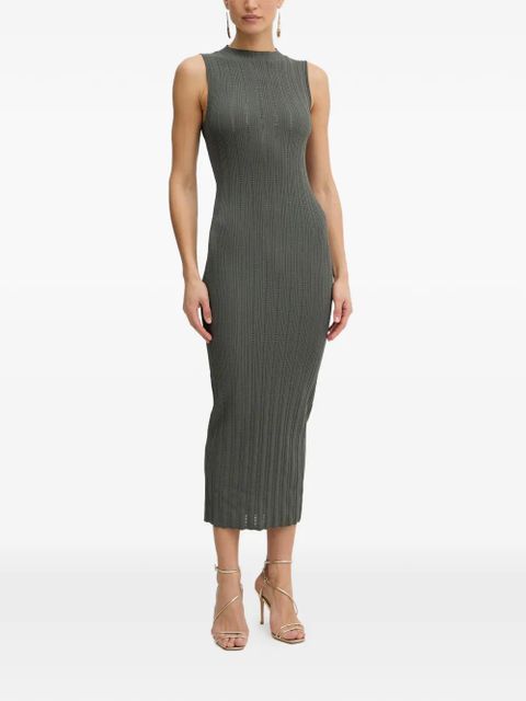 TWINSET ribbed-knit sleeveless dress - Grey - zdjęcie produktu nr 1
