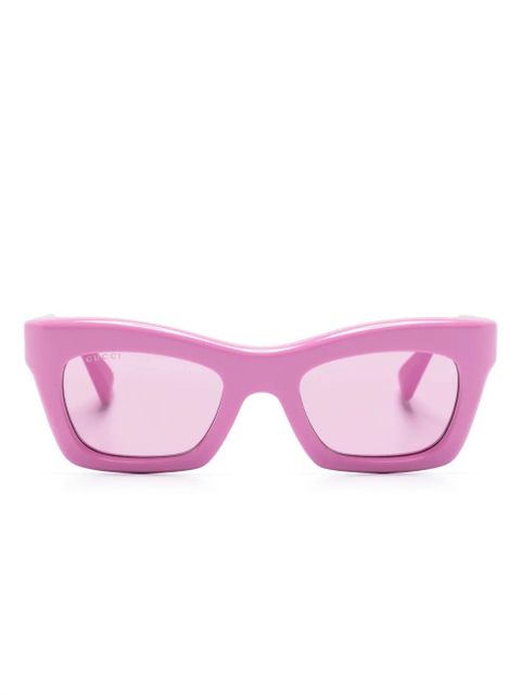 Gucci Eyewear rectangle-frame sunglasses - Pink - zdjęcie produktu nr 1