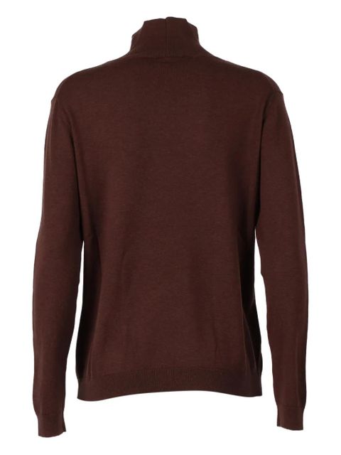 Weekend Max Mara roll-neck kiku top - Brown