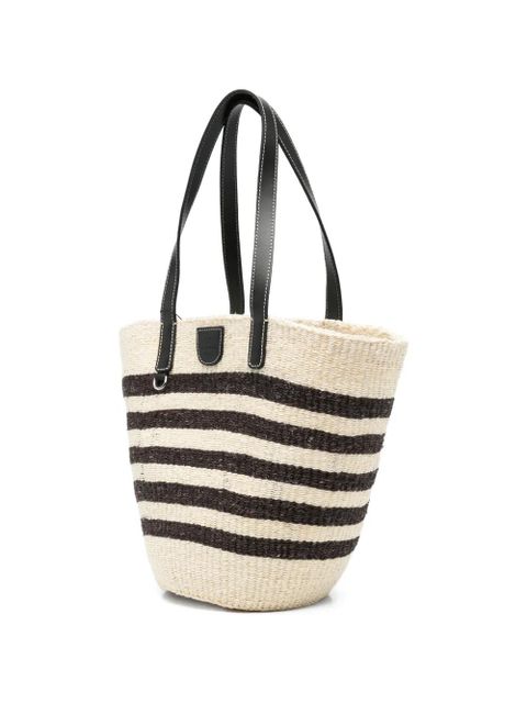 Max Mara Wkagennaio striped tote bag - Neutrals