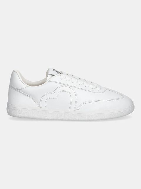 Love Moschino sneakersy skórzane damskie kolor biały JA15112G1NIA0100 - zdjęcie produktu nr 2