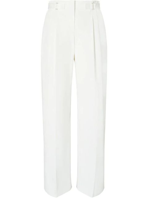 Tory Burch cotton twill trousers - White - zdjęcie produktu nr 1