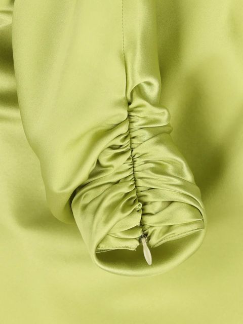 Valentino Garavani draped long-sleeve top - Green