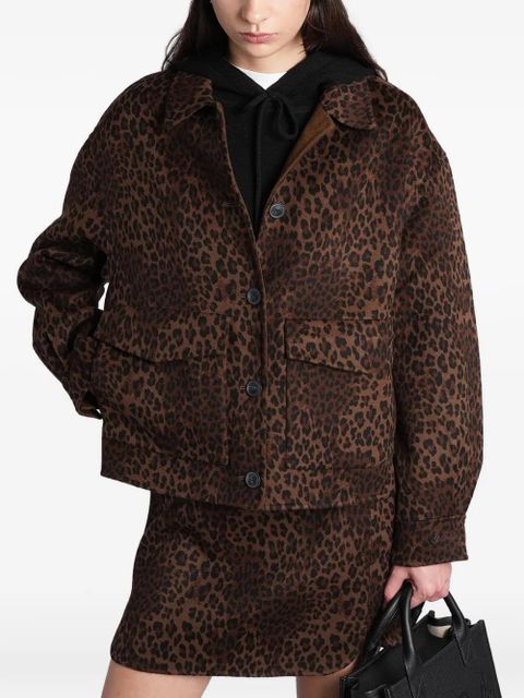MC2 Saint Barth leopard-print flap-pocket jacket - Brown - zdjęcie produktu nr 2