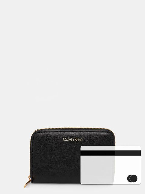 Calvin Klein portfel damski kolor czarny LV04F1091G