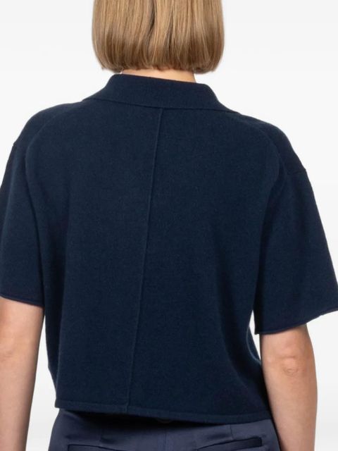 Simkhai Alma button short-sleeved top - Blue