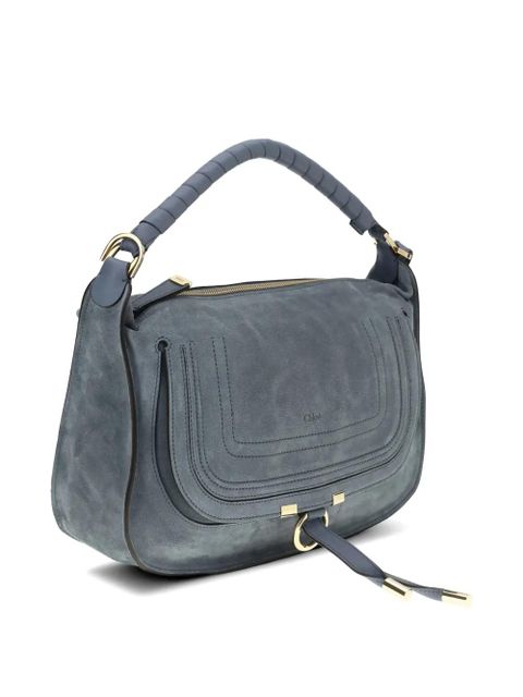 Chloé small Marcie leather shoulder bag - Blue - zdjęcie produktu nr 1
