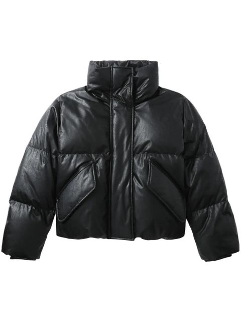 MM6 Maison Margiela numbers-motif padded jacket - Black - zdjęcie produktu nr 1