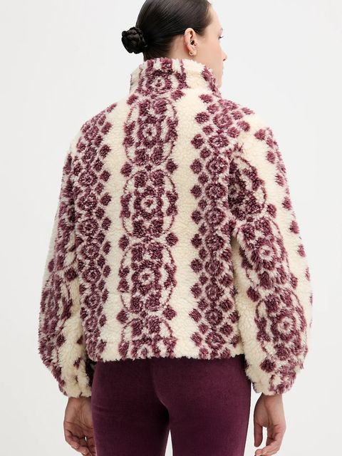 Hoss Intropia bluza polarowa damska kolor beżowy wzorzysta 5452482 - zdjęcie produktu nr 2