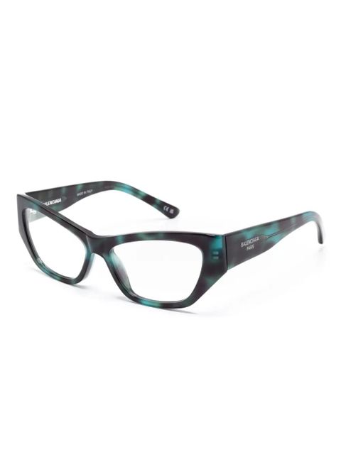 Balenciaga Eyewear cat-eye glasses - Green - zdjęcie produktu nr 2