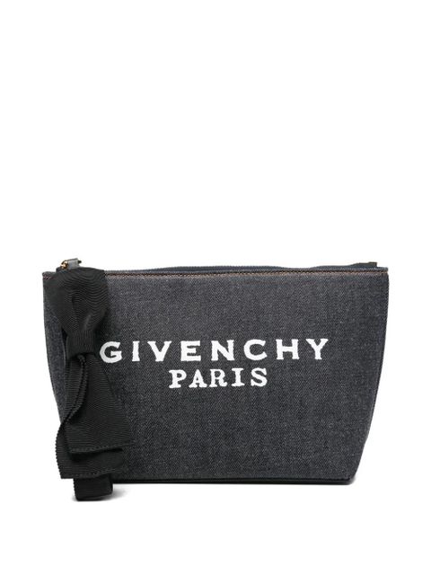 Givenchy logo bow small make up bag - Blue - zdjęcie produktu nr 2