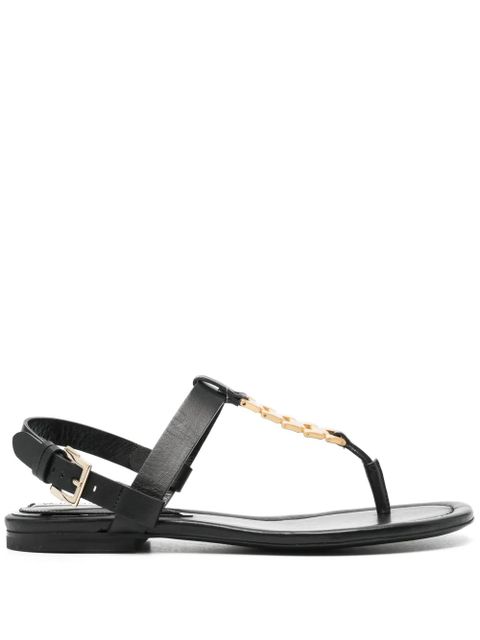 Victoria Beckham chain-embellished sandals - Black - zdjęcie produktu nr 1