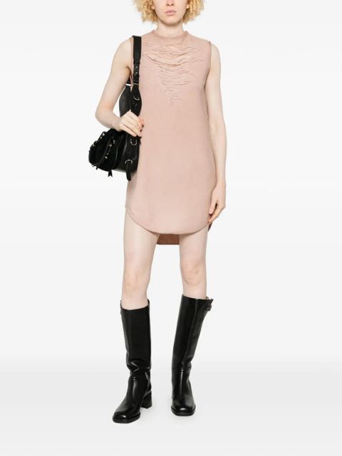 Diesel D-Yasy-S1 distressed sleeveless mini dress - Neutrals - zdjęcie produktu nr 1