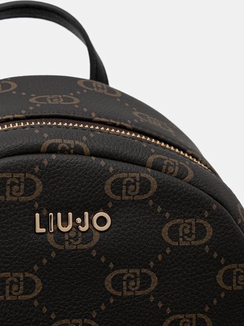 Liu Jo plecak damski kolor brązowy mały wzorzysty AF5186.E0053