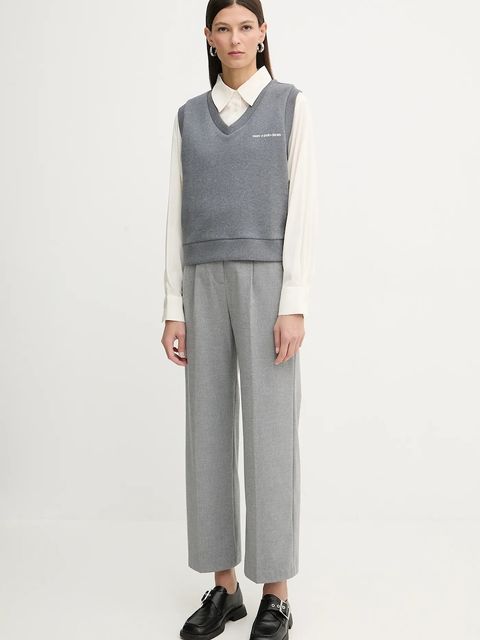 Marc O'Polo bluza bawełniana damska kolor szary melanżowa 5000007694 - zdjęcie produktu nr 2