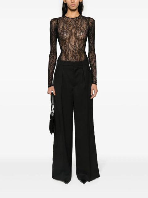 WARDROBE.NYC pleated wide-leg trousers - Black - zdjęcie produktu nr 2