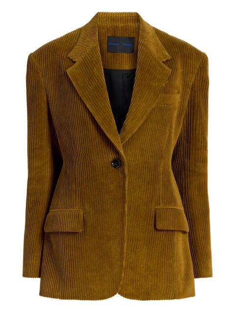 Proenza Schouler single-breasted corduroy blazer - Brown - zdjęcie produktu nr 1