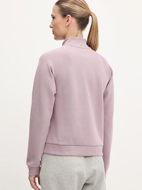 Helly Hansen bluza outdoorowa TECH SWEAT damska kolor fioletowy gładka 34501