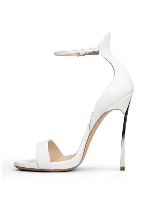 Casadei open toe heeled sandals - White