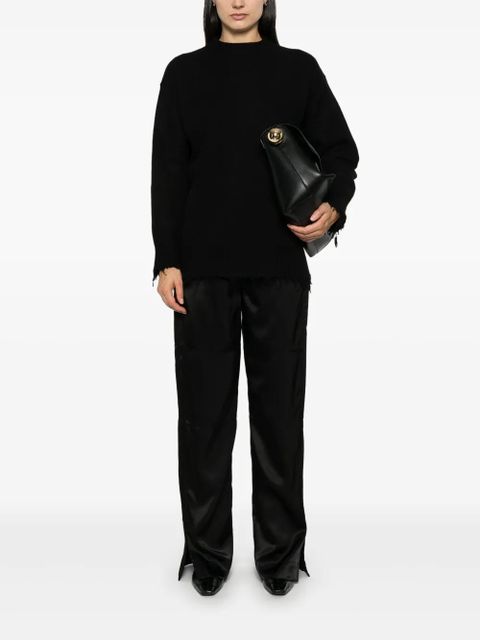 Jil Sander satin trousers - Black - zdjęcie produktu nr 2