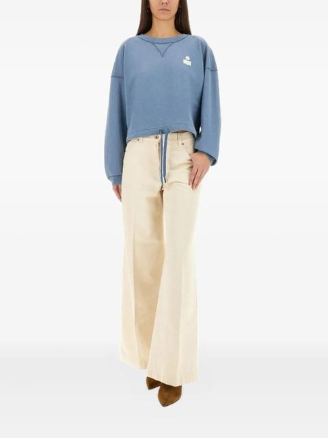 MARANT ÉTOILE drawstring-detail sweatshirt - Blue - zdjęcie produktu nr 2