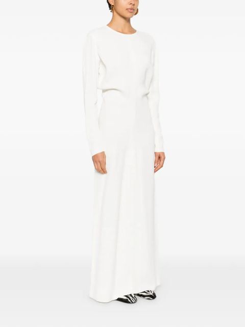 TOTEME long-sleeve maxi dress - White