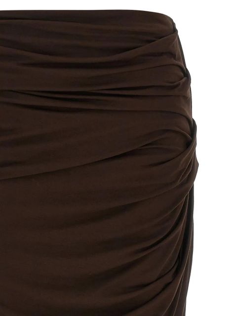 ENTIRE STUDIOS drape maxi skirt - Brown