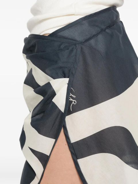 SIR. Lilou printed mini sarong - Blue