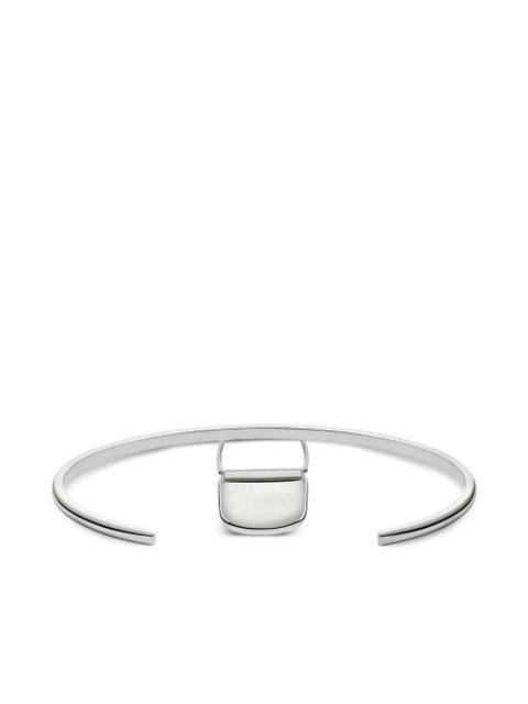 Diesel bag-charm bangle bracelet - Grey
