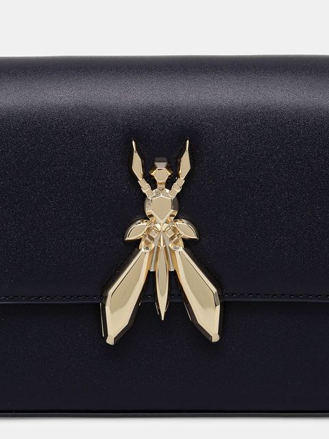 Patrizia Pepe torebka skórzana kolor granatowy 8B0231 L061